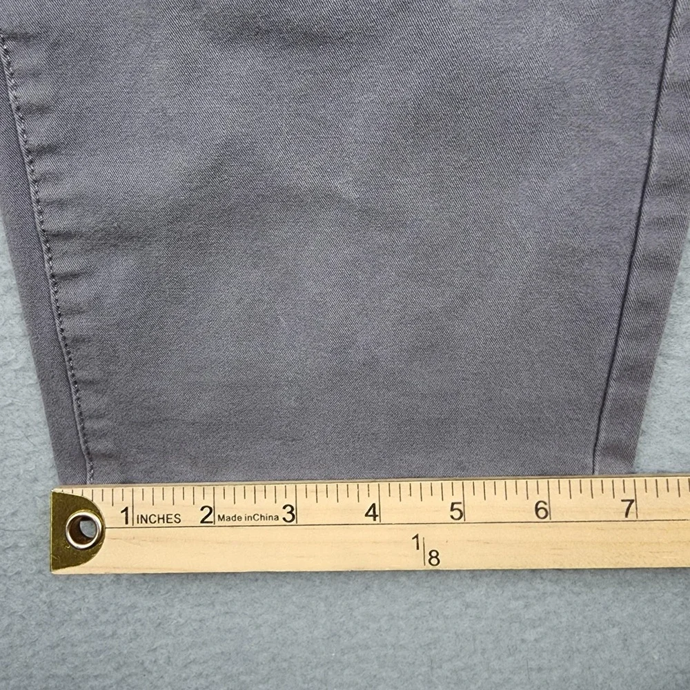Bonobos Pants Mens 31x30(28) Gray Slim Stretch Twill Chino Casual Cotton Spandex